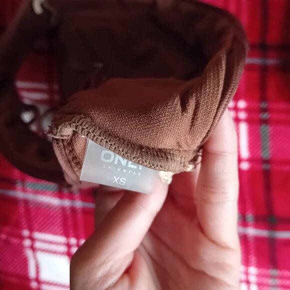 Only Brown Bikini Top XS - Picture 2 of 5